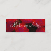 Red Roses IIプロファイルカード スキニー名刺 (裏面)