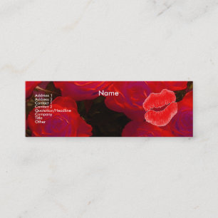 Red Roses IIプロファイルカード スキニー名刺