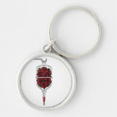 Red Roses IV Bag – 愛と情熱の象徴 キーホルダー (正面)