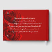 Red Roses Memorial Guest Book ゲストブック (裏面)