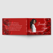 Red Roses Memorial Guest Book ゲストブック (全面)
