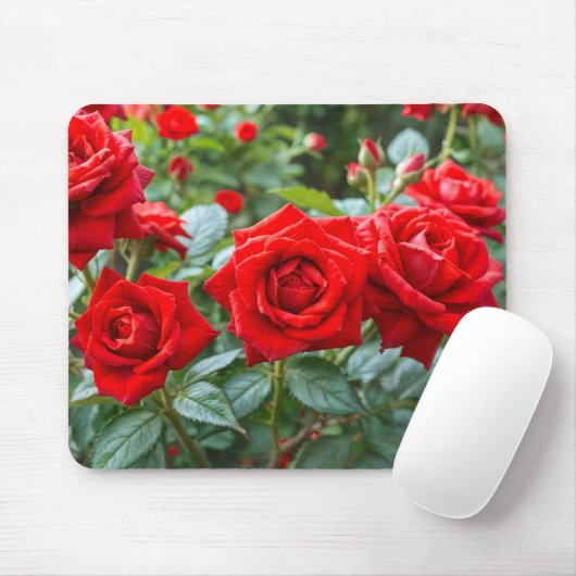 Red Roses Mouse Pad マウスパッド (マウス)