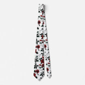 Red roses . neck tie ネクタイ (正面)