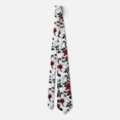 Red roses . neck tie ネクタイ (裏面)
