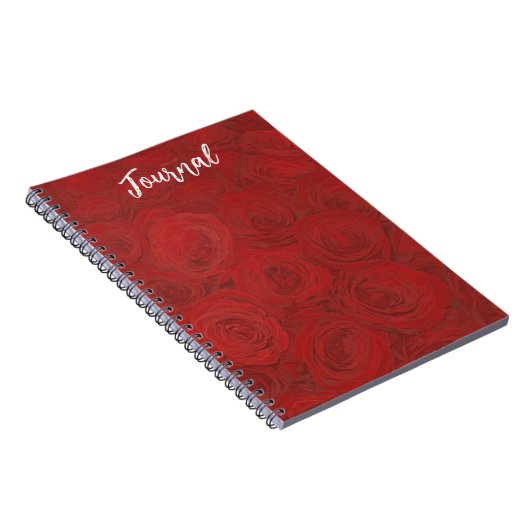 Red Roses on Journal Notebook ノートブック (右側)