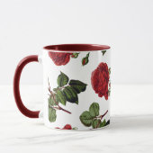 Red Roses Pattern マグカップ (左)
