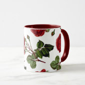 Red Roses Pattern マグカップ (正面右)