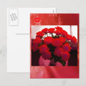 Red Roses Valentine IIポストカード – カスタマイズ可能 シーズンポストカード (正面/裏面)