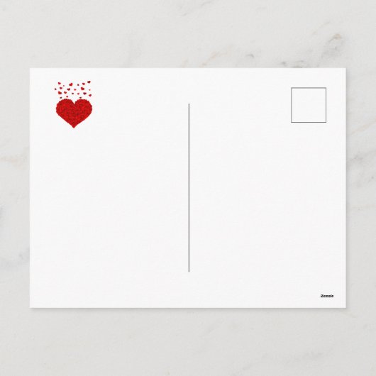 Red Roses, Valentine's Day, シーズンポストカード (裏面)