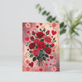 Red Roses, Valentine's Day, ポストカード (スタンド正面)
