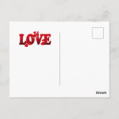 Red Roses, Valentine's Day, ポストカード (裏面)