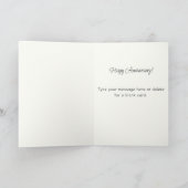 Red Roses Watercolor Anniversary Valentine's Day カード (内部)