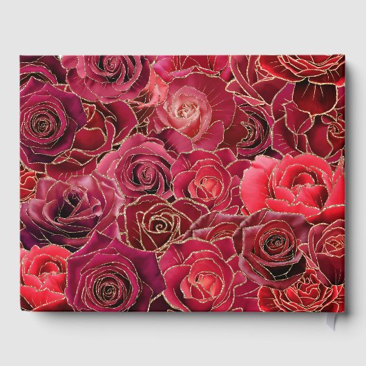 Red Roses, White, Quinceaenera Libro de Firas ゲストブック (裏面)