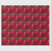 Red Roses wrapping paper ラッピングペーパー (フラット)