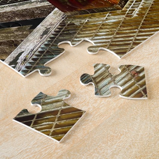 Red Rowboat at Glasgow Quiet Dock ジグソーパズル (側面)