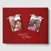 Red Rubyの結婚40th Damask写真の記念日 ゲストブック (裏面)