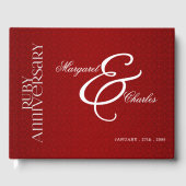 Red Rubyの結婚40th Damask写真の記念日 ゲストブック (正面)