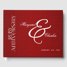 Red Rubyの結婚40th Damask写真の記念日