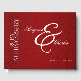 Red Rubyの結婚40th Damask写真の記念日 ゲストブック