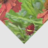 RED RUDBECKIA FLOWERS 薄葉紙 (詳細)