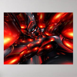 Red Rum抽象芸術ポスター ポスター