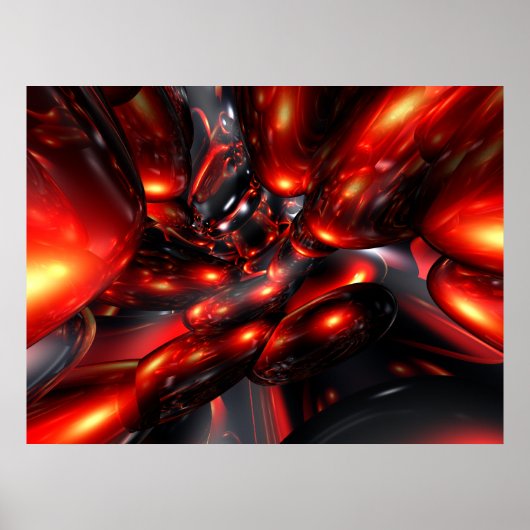 Red Rum抽象芸術ポスター ポスター (正面)