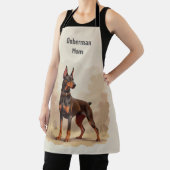 Red Rust Brown Doberman Pinscher Dog エプロン (インサイチュ)