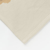 Red Rust Brown Doberman Pinscher Dog フリースブランケット (角)