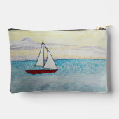 Red Sailboat  アクセサリーポーチ (裏面)