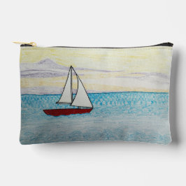 Red Sailboat  アクセサリーポーチ