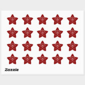 Red Saint Patrick Business Star Shape Sticker 星シール (シート)