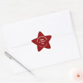 Red Saint Patrick Business Star Shape Sticker 星シール (封筒)