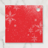 Red Santa Baby Baby Shower フェイバータグ (裏面)