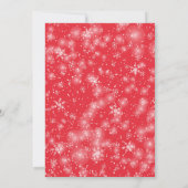 Red Santa Baby Christmas Baby Shower Invitation 招待状 (裏面)