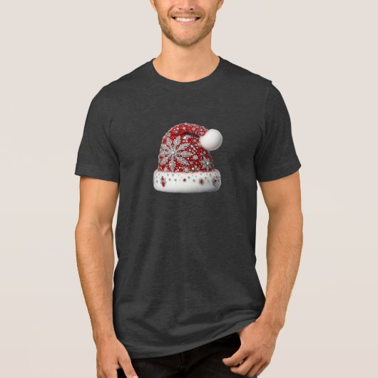 Red Santa Hat Men's Tシャツ (正面)