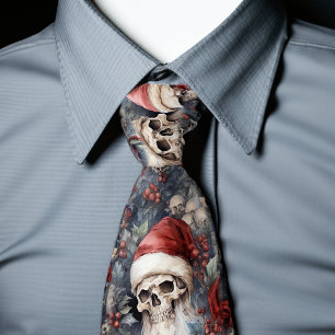 Red Santa Hats Gothmasゴシックスカル ネクタイ