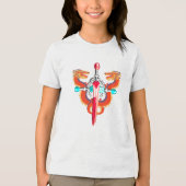 Red Scarlet Sky Dragon Emblem トライブレンドＴシャツ (正面)