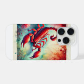 Red Scorpion 061124AREF150 - Watercolor iPhoneケース (裏面横)