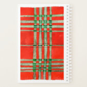 RED SCOTTタータンチェック5.5x8.5プランナー/カレンダー プランナー手帳 (裏面)