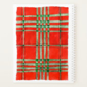 RED SCOTTタータンチェック8.5x11プランナー/カレンダー プランナー手帳 (裏面)