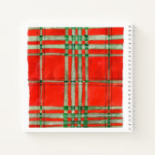 RED SCOTTタータンチェック8.5x8.5スパイラルノートブック ノートブック (裏面)