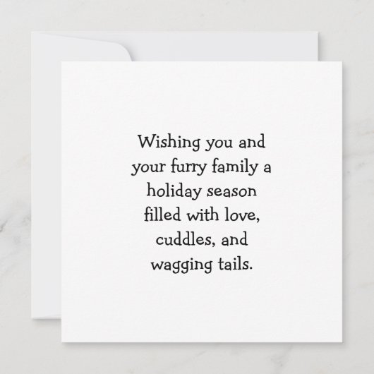 Red Scottish Heritage Customizable Christmas カード (裏面)