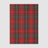 Red Scottish Tartan Timeless Elegant Classic 薄葉紙 (正面)