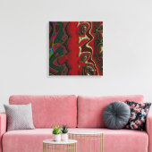 Red Scramble キャンバスプリント (インサイチュ (リビング))