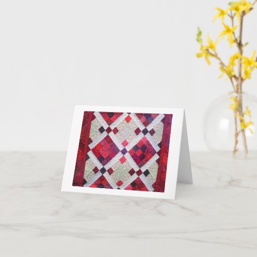 Red Scraps カード (黄色い花)