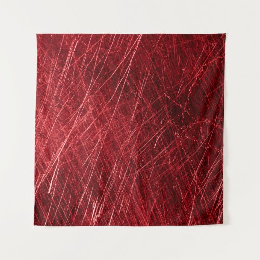 Red scratch abstract backgroundabstract, aged, alu タペストリー (正面)