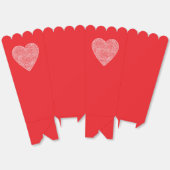 Red Scribblprintハート フェイバーボックス (見開き)