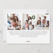 Red Script Merry Christmas Year In Review 9写真 シーズンカード (裏面)