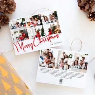 Red Script Merry Christmas Year In Review 9写真 シーズンカード