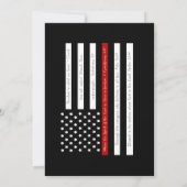 Red Scripture Flag Retirement Party 招待状 (裏面)